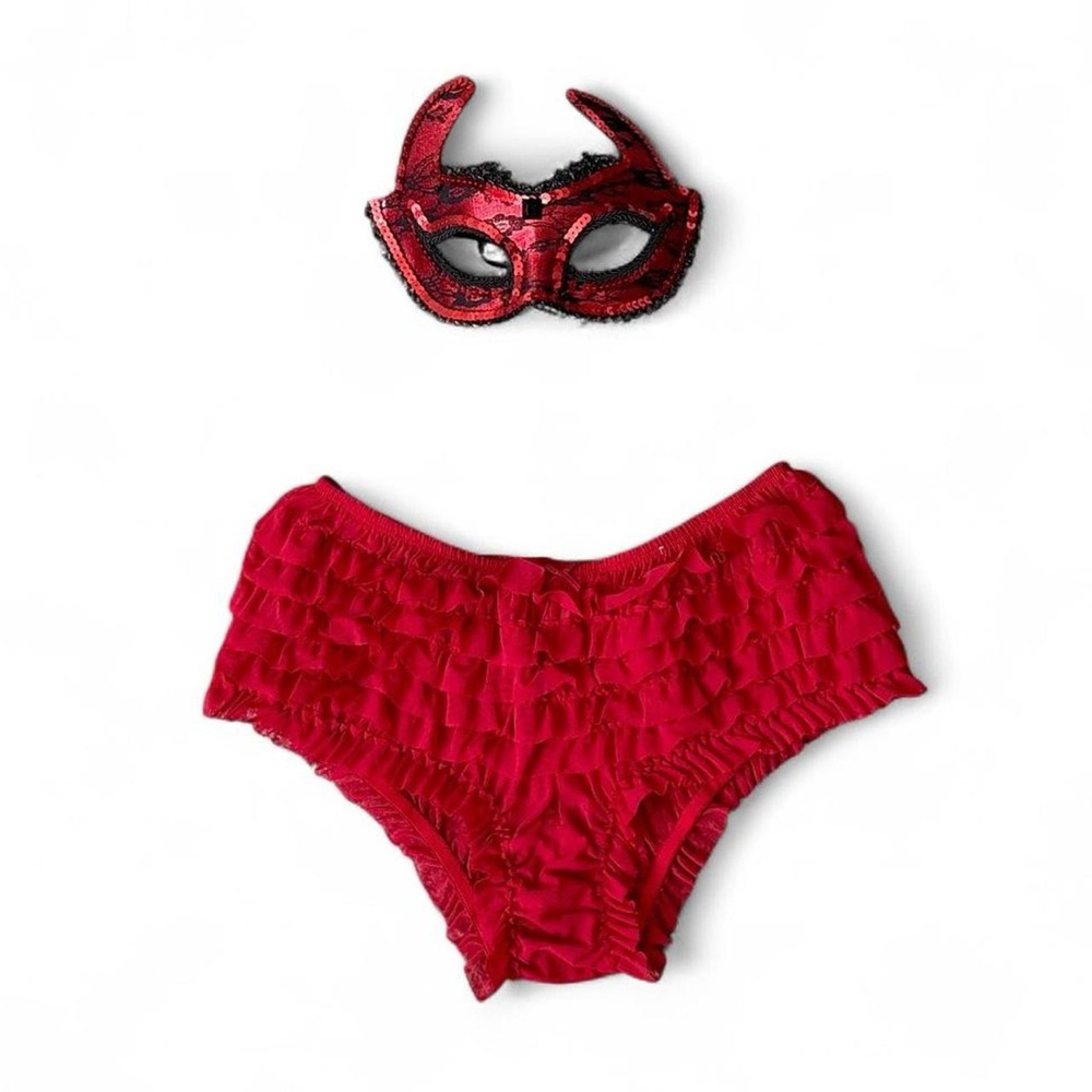 Red Ruffle Bloomers